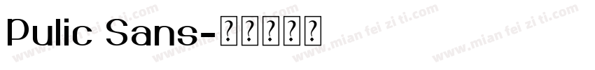 Pulic Sans字体转换